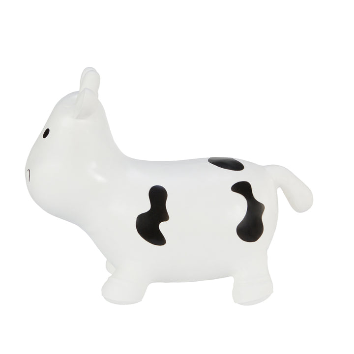 Jumper de borracha de vaca branca enorme e exclusivo, diversão de salto com bomba de ar Hoppimals