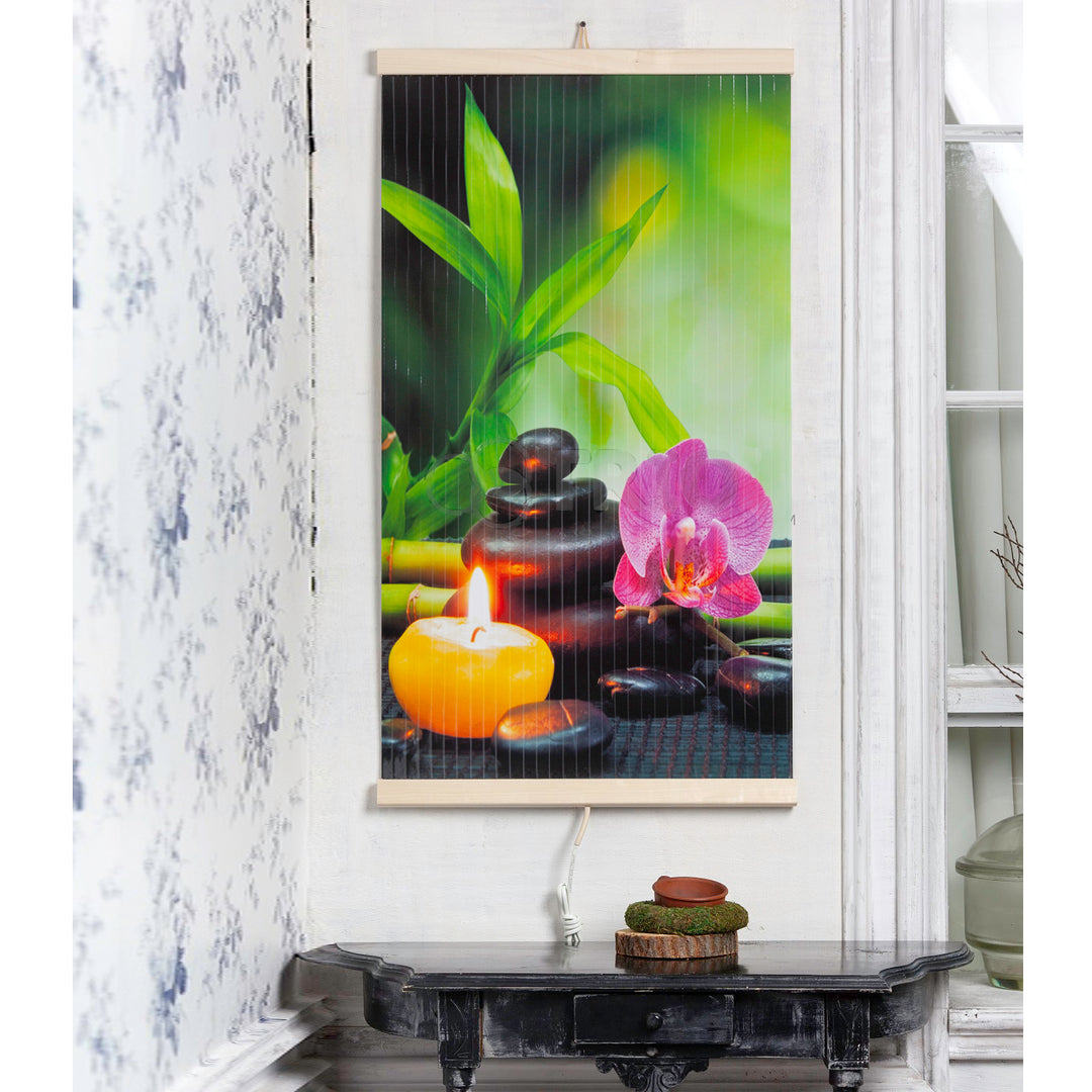 Calefactor infrarrojo - Panel calefactor flexible 430W con regulador TRIO Diseño 3 Armonía, Dimensiones 100x57cm