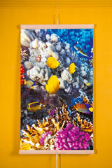 Calefactor infrarrojo - Panel calefactor flexible 430W con regulador TRIO Diseño 6 Arrecife de coral, Dimensiones 100x57cm