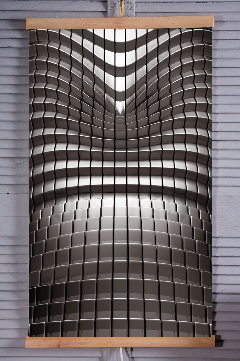 Aquecedor infravermelho - Painel de aquecimento flexível de 430 W com controlador TRIO, design abstrato 7, dimensões 100 x 57 cm