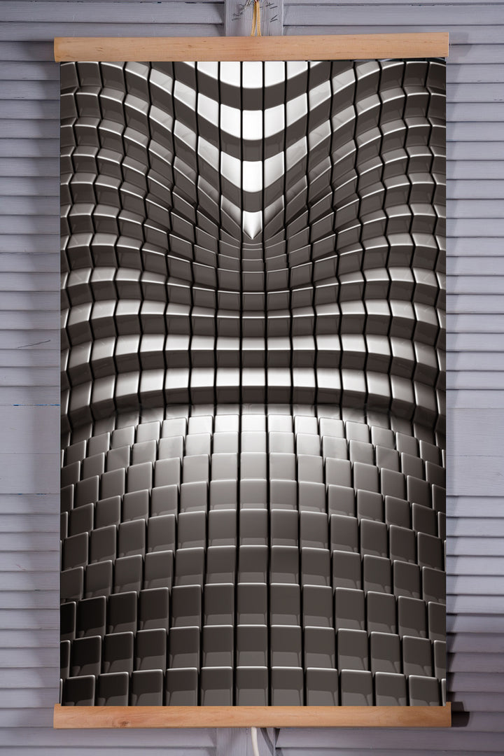 Aquecedor infravermelho - Painel de aquecimento flexível de 430 W com controlador TRIO, design abstrato 7, dimensões 100 x 57 cm
