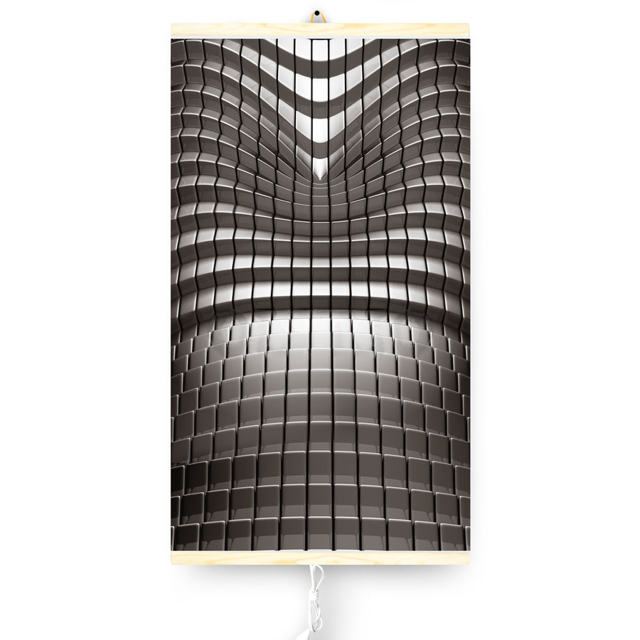 Calefactor infrarrojo - Panel calefactor flexible 430Wcon regulador TRIO Diseño 7 Abstracto, Dimensiones 100x57cm
