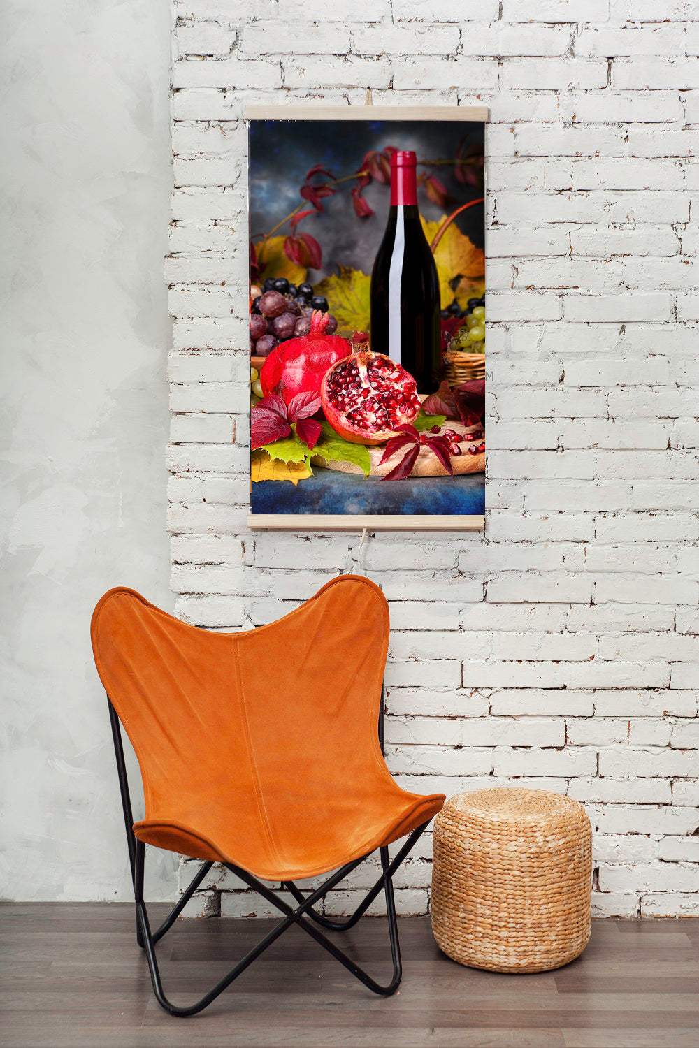 Painel de aquecimento infravermelho flexível 430W com regulador TRIO design 8 vinhos, dimensões 100x57cm