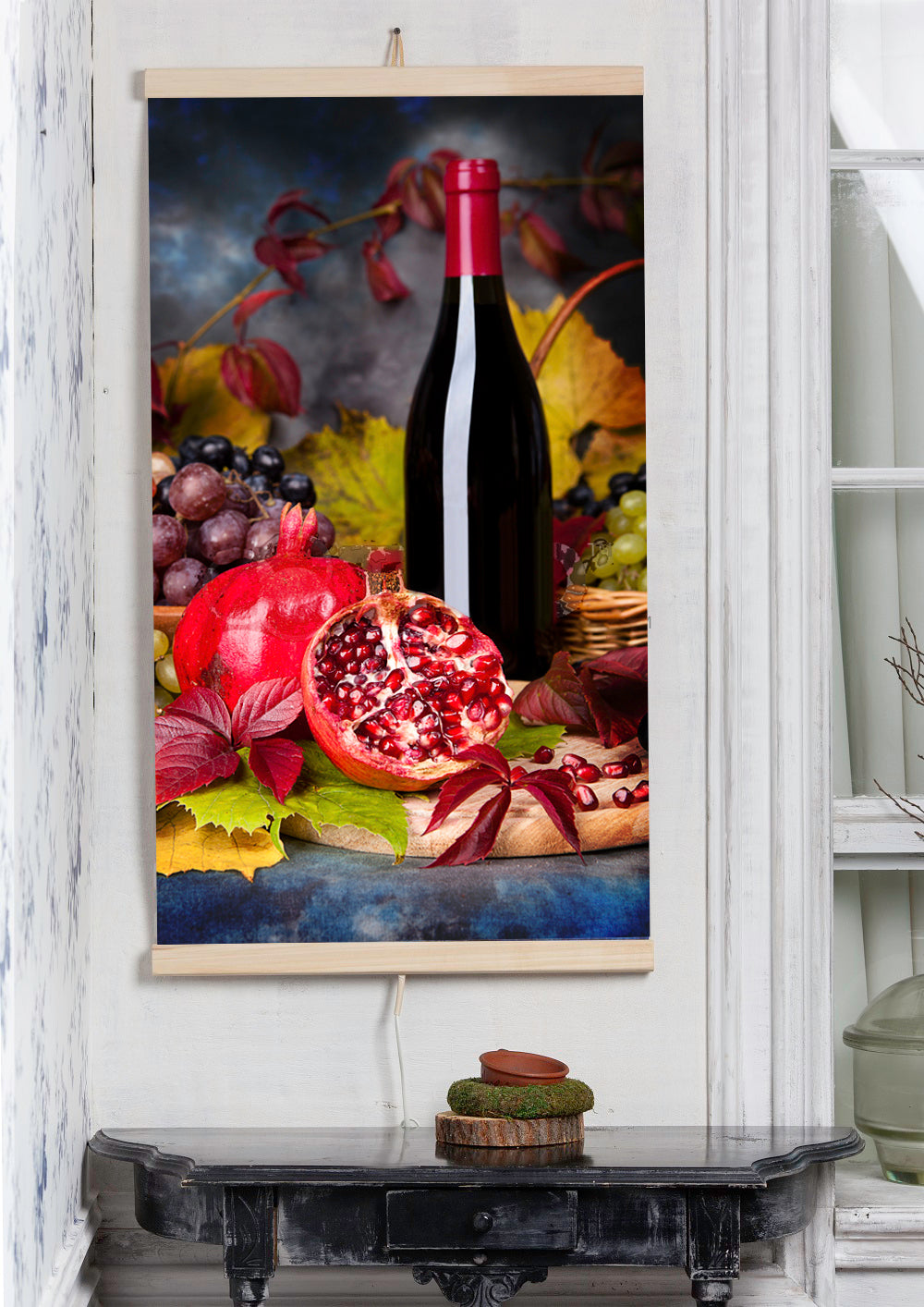 Painel de aquecimento infravermelho flexível 430W com regulador TRIO design 8 vinhos, dimensões 100x57cm