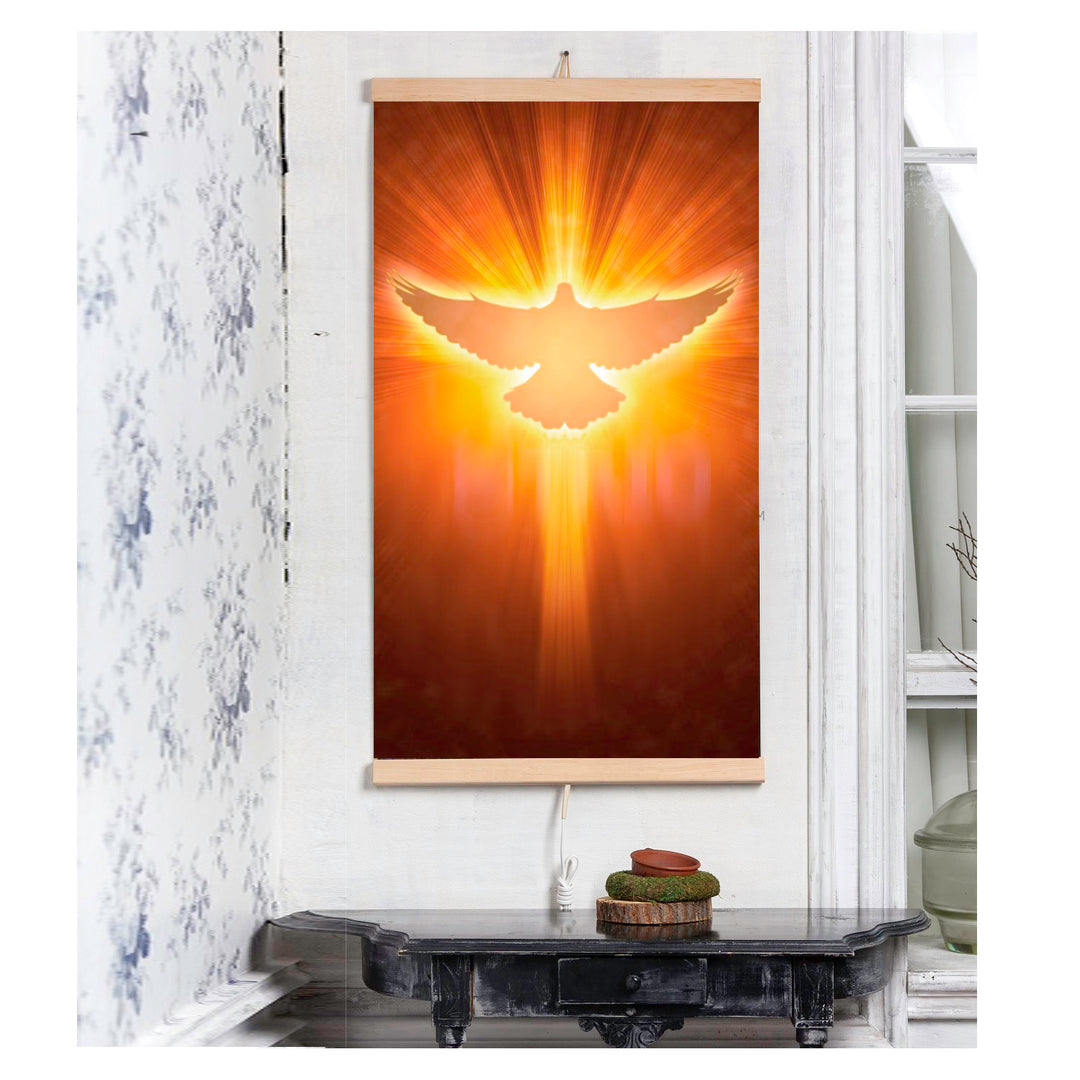 Aquecedor infravermelho - painel de aquecimento flexível 430W com regulador TRIO design 12 pombas, dimensões 100x57cm