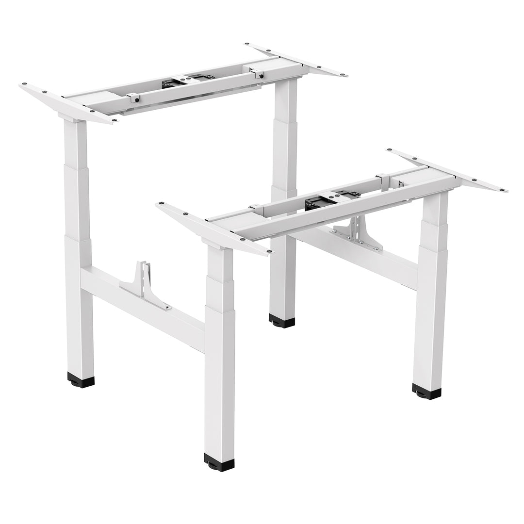 Mesa elétrica Ergo Office com altura dupla regulável, altura máxima 128cm, máximo 125kg x2, sem capa de assento (2 peças), branco, ER-404W