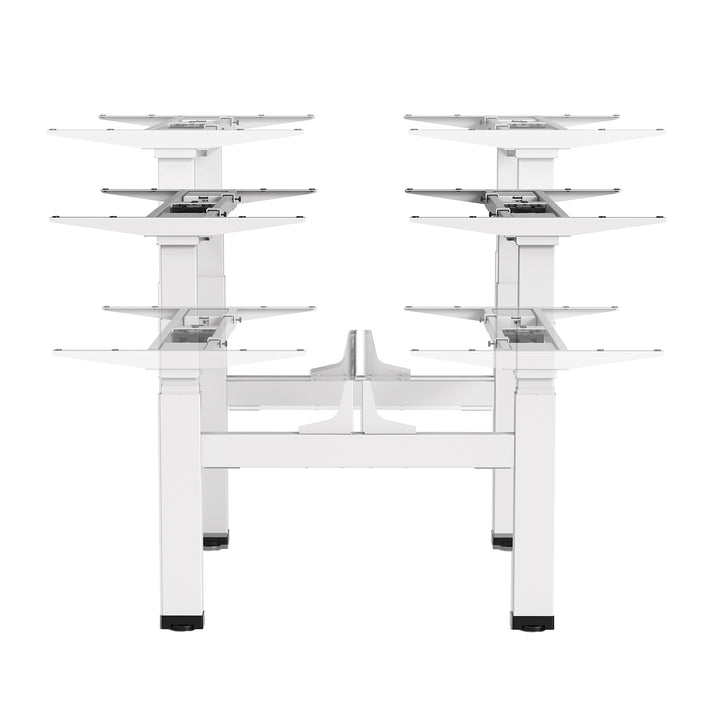 Mesa elétrica Ergo Office com altura dupla regulável, altura máxima 128cm, máximo 125kg x2, sem capa de assento (2 peças), branco, ER-404W