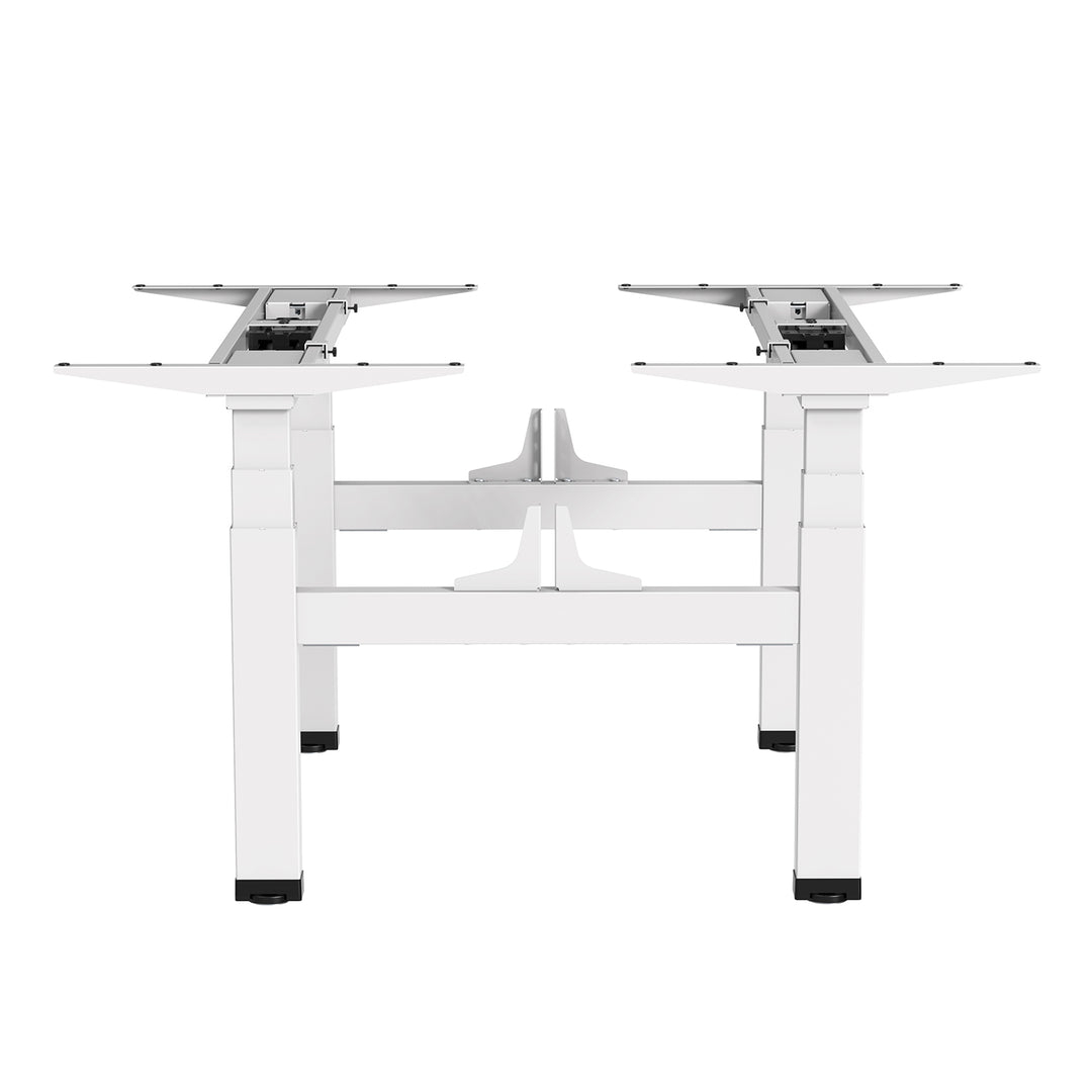 Mesa elétrica Ergo Office com altura dupla regulável, altura máxima 128cm, máximo 125kg x2, sem capa de assento (2 peças), branco, ER-404W
