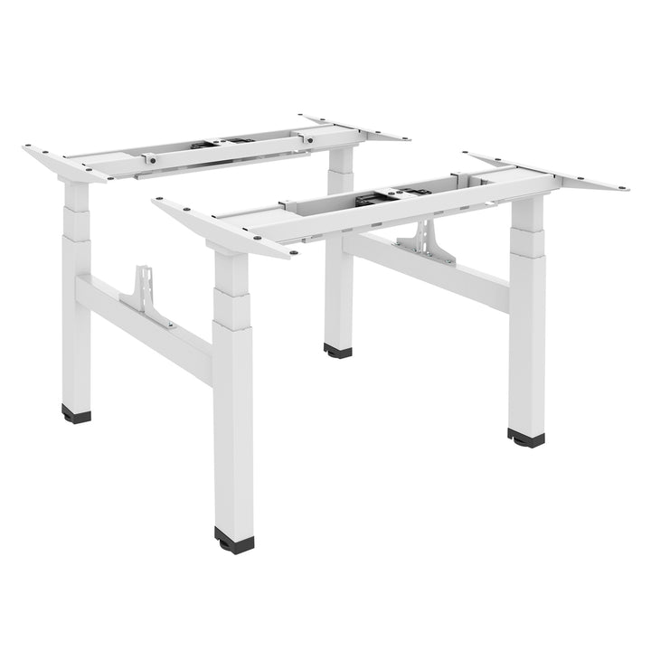 Mesa elétrica Ergo Office com altura dupla regulável, altura máxima 128cm, máximo 125kg x2, sem capa de assento (2 peças), branco, ER-404W