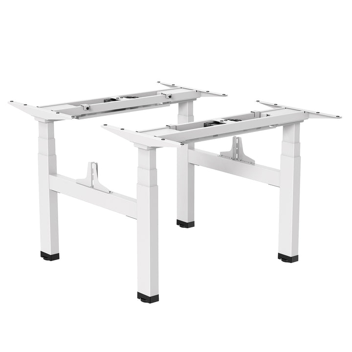 Mesa elétrica Ergo Office com altura dupla regulável, altura máxima 128cm, máximo 125kg x2, sem capa de assento (2 peças), branco, ER-404W