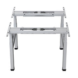 Escritorio eléctrico Ergo Office de doble altura regulable, altura máxima 128cm, máximo 125kg x2, sin tablero de bipedestación (2 piezas), gris, ER-404G