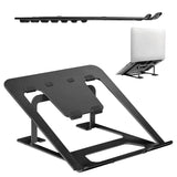 Ergo Office ER-416 B Suporte dobrável para laptop de alumínio ERGOOFFICE.EU, preto, adequado para laptops de 11 a 15 '', ER-416 B