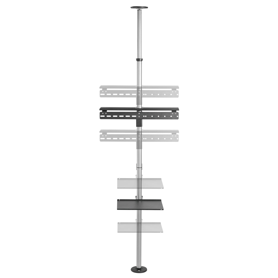 Soporte para TV telescópico, techo y suelo con estante Maclean MC-791N 37 " - 70 ", máx. 30 kg