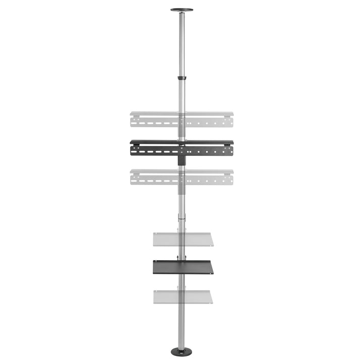 Soporte para TV telescópico, techo y suelo con estante Maclean MC-791N 37 " - 70 ", máx. 30 kg