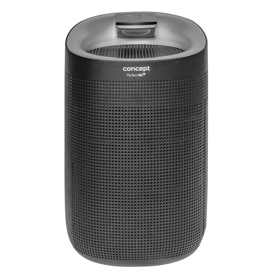 Perfect Air OV1210 Desumidificador e purificador de ar 2 em 1 750 ml/dia para ambientes de até 25m2, filtração em 3 estágios, purificador de ar ambiente com filtro de carbono Hepa 13 1L (preto)