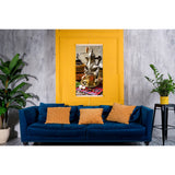 Painel de aquecimento infravermelho flexível de 430 W com regulador TRIO, design 5 café, dimensões 100x57 cm