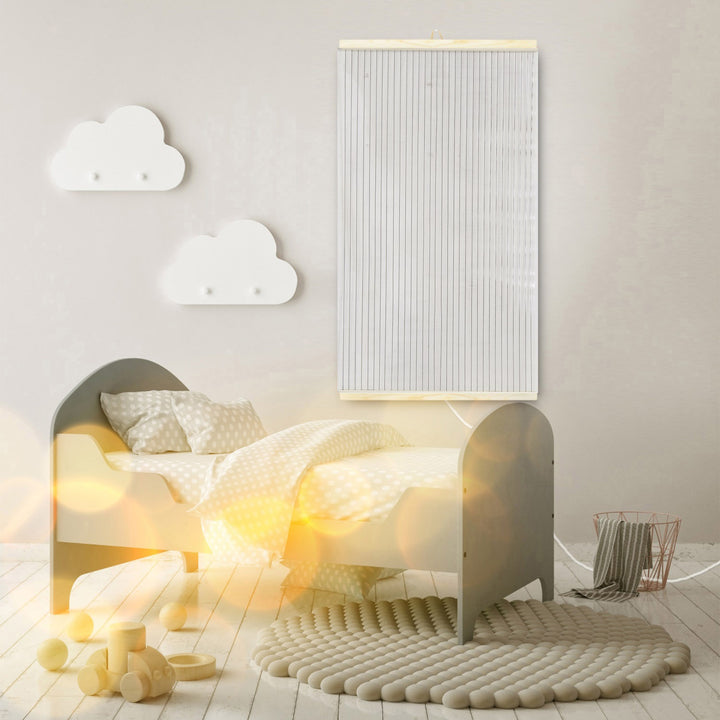 Calefactor infrarrojo - panel calefactor flexible 430W con regulador, diseño TRIO 14 transparente, dimensiones 100x57cm