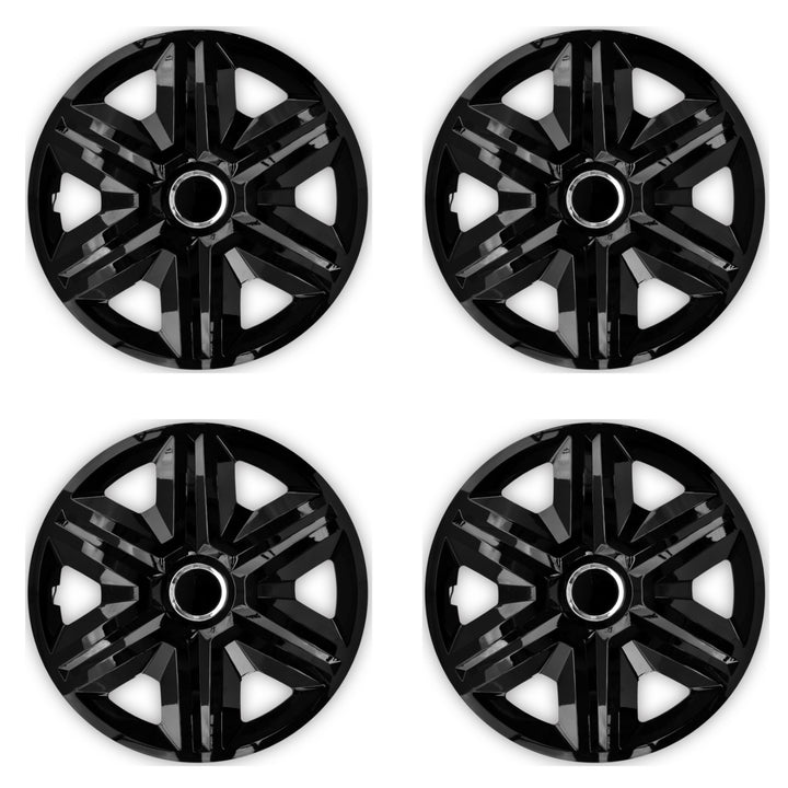 Juego de tapacubos 16 " NRM FAST NEGRO LACADO 4 piezas