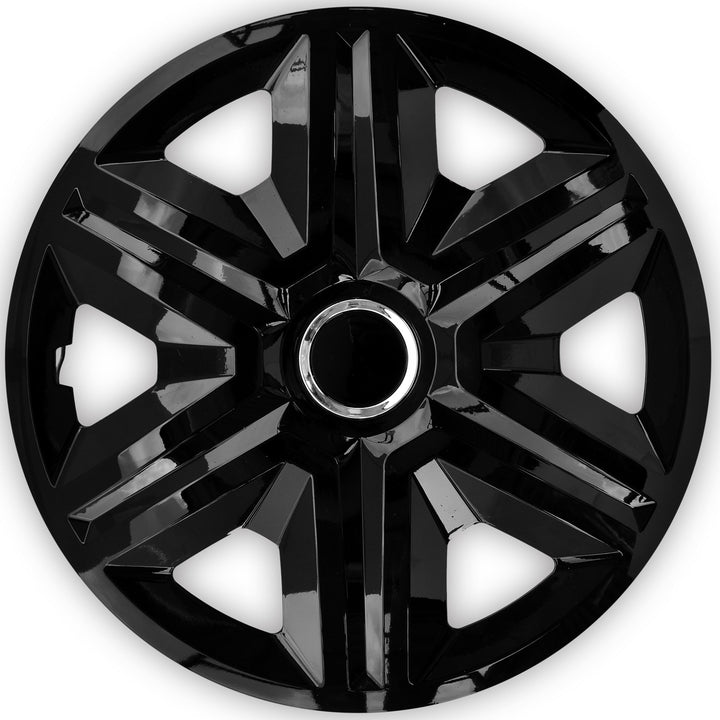 Juego de tapacubos 16 " NRM FAST NEGRO LACADO 4 piezas