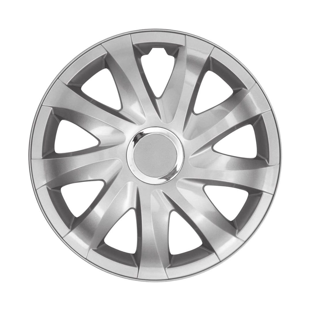 NRM DRIFT SILVER Calotas de 15 ", lacadas 4 peças - prata