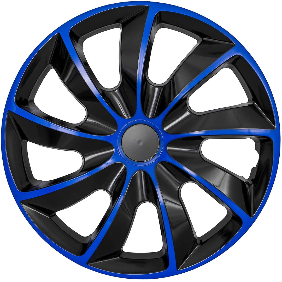 Calotas NRM QUAD BICOLOUR AZUL PRETO 17" - 4 peças