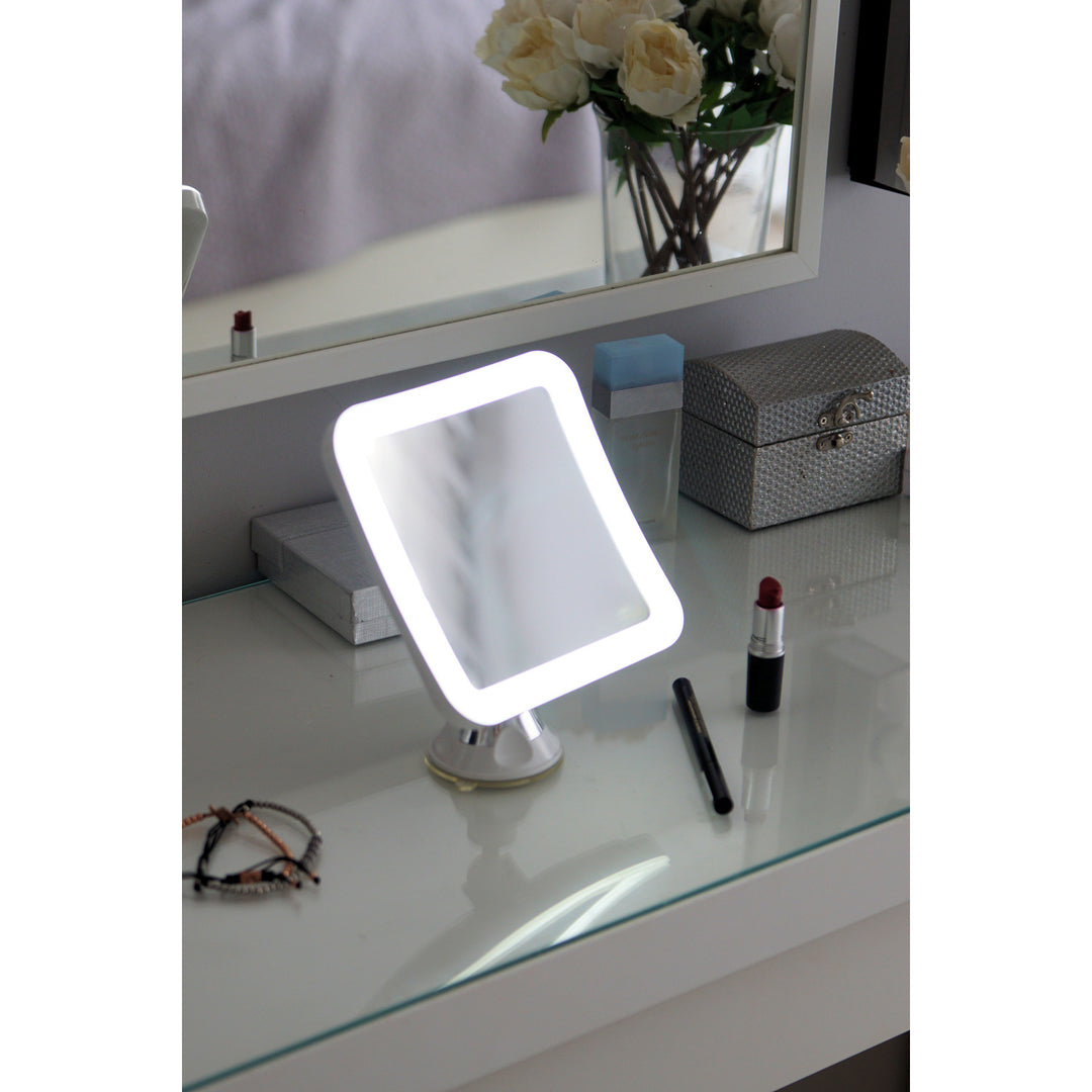 Espelho giratório para banheiro com iluminação LED CR 2169