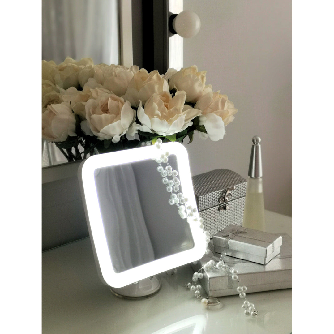 Espelho giratório para banheiro com iluminação LED CR 2169