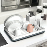Porta-talheres, cesto porta-utensílios de cozinha branco / cinza Montreal