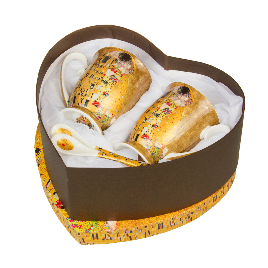Conjunto de canecas de café para oferta de casamento