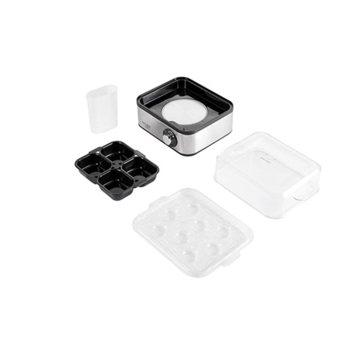 Fogão elétrico para ovos para 8 ovos, aço inoxidável, configuração de cozimento 500W Adler AD4486