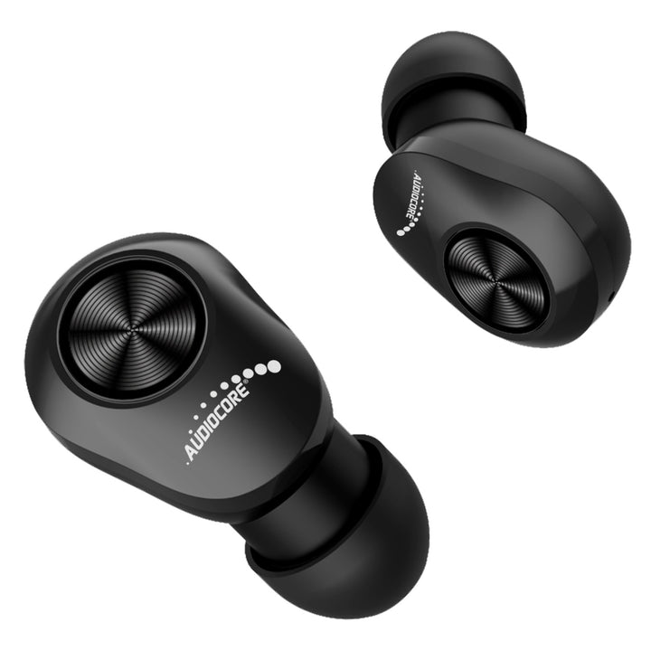 Fones de ouvido intra-auriculares TWS Bluetooth com estação de carregamento e microfone integrado, tecnologia Touch, fones de ouvido sem fio, caixa de carregamento, True Wireless Stereo BT5.1 com tela, preto