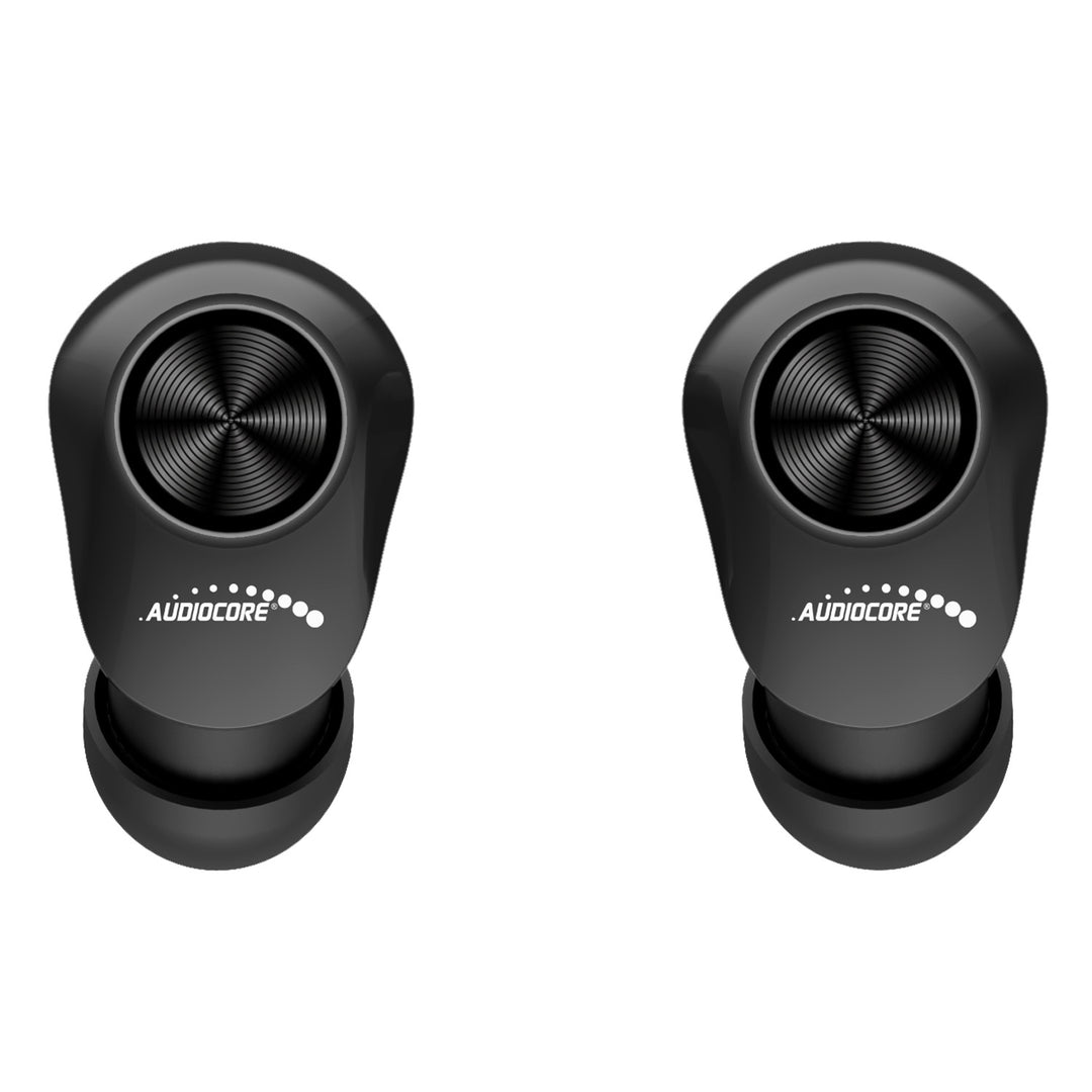 Fones de ouvido intra-auriculares TWS Bluetooth com estação de carregamento e microfone integrado, tecnologia Touch, fones de ouvido sem fio, caixa de carregamento, True Wireless Stereo BT5.1 com tela, preto