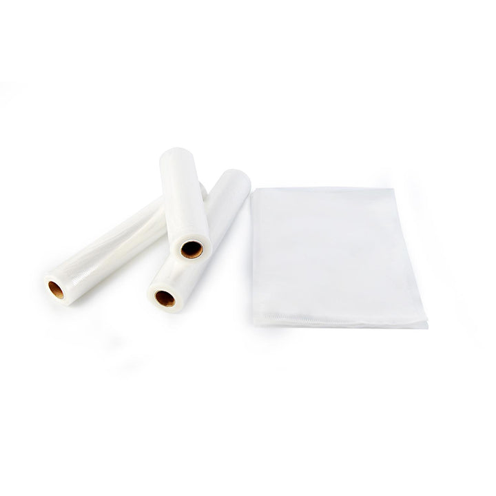 Conjunto universal de filmes Camry para seladoras a vácuo (2 rolos 28x300cm + 3 rolos 20x300cm)