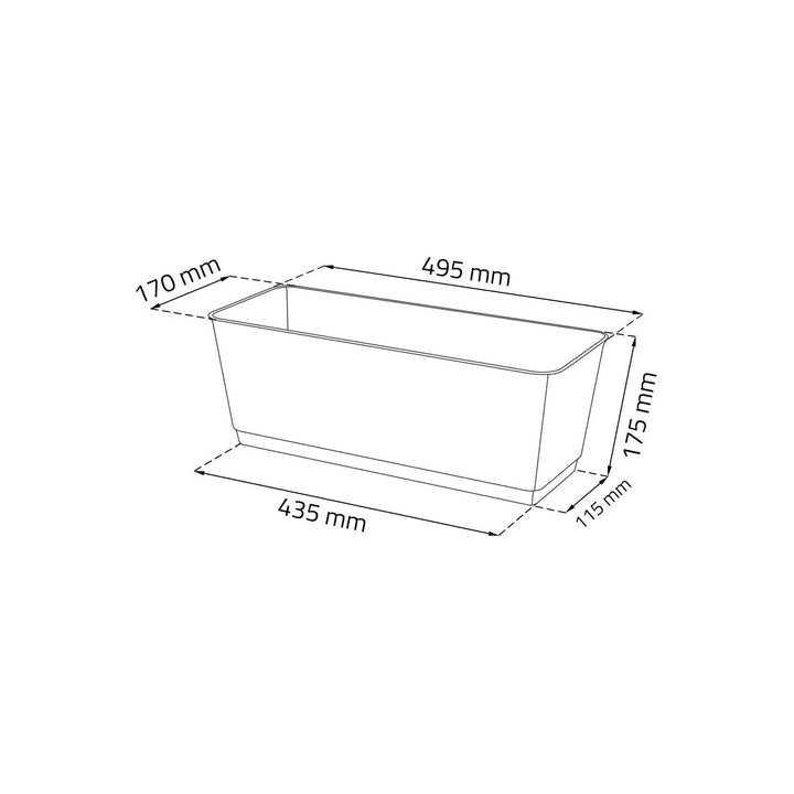 Pote de rattan com ganchos Ratolla DRL500PW antracite