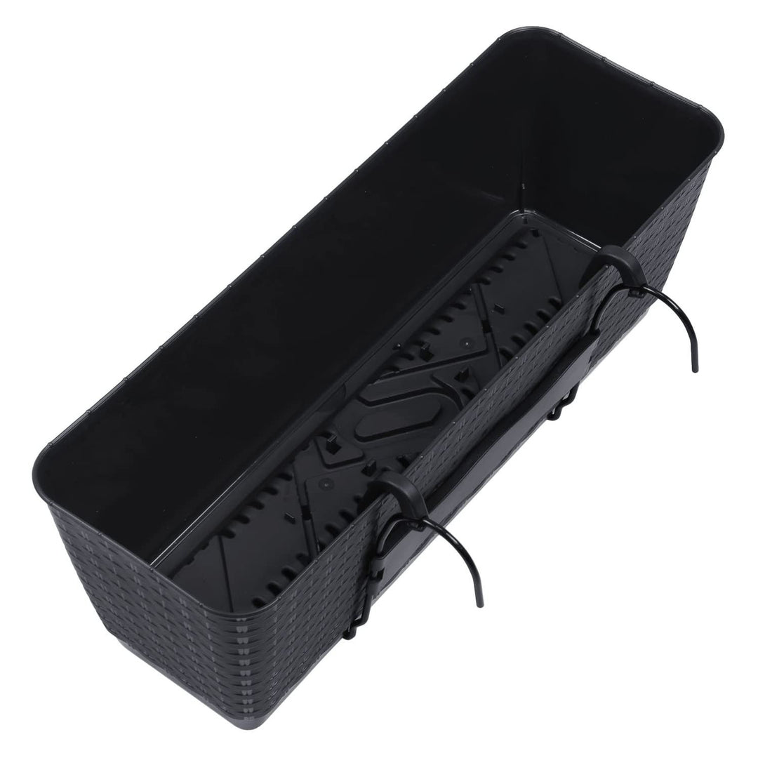 Pote de rattan com ganchos Ratolla DRL500PW antracite