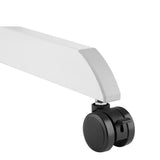 Mesa para laptop ajustável em altura com rodas e gaveta ajustável em altura até um máximo de 113 cm e um máximo de 8 kg (branco)