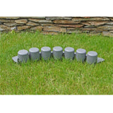 Valla de jardín borde de césped decorativo IPAL7 4.05m gris