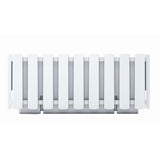 Prosperplast Boardee Fencycase Caixa de flores Varanda Vaso de flores plantador para uso interno e externo 38 cm branco