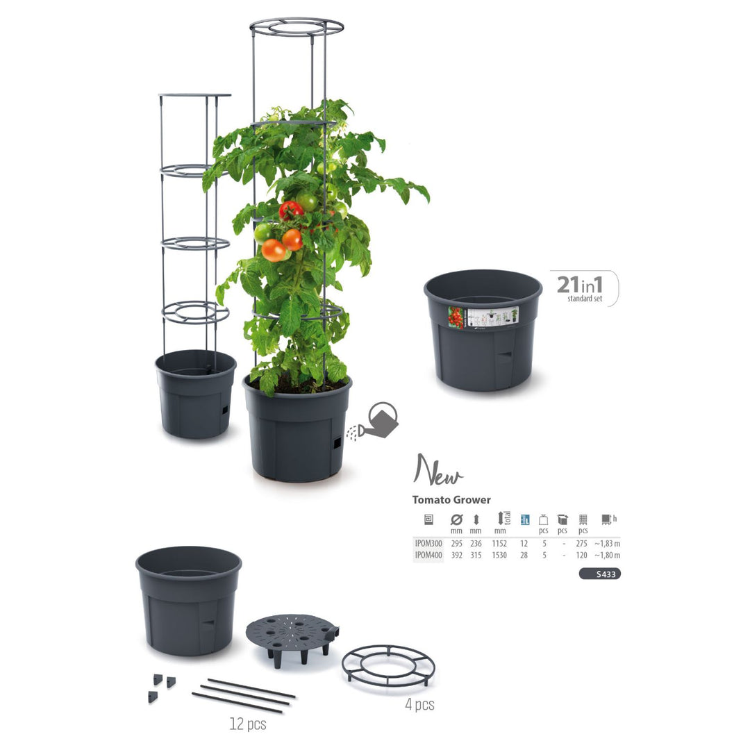 Cultivador de tomate em vaso de tomate de plástico 28L IPOM400-S433