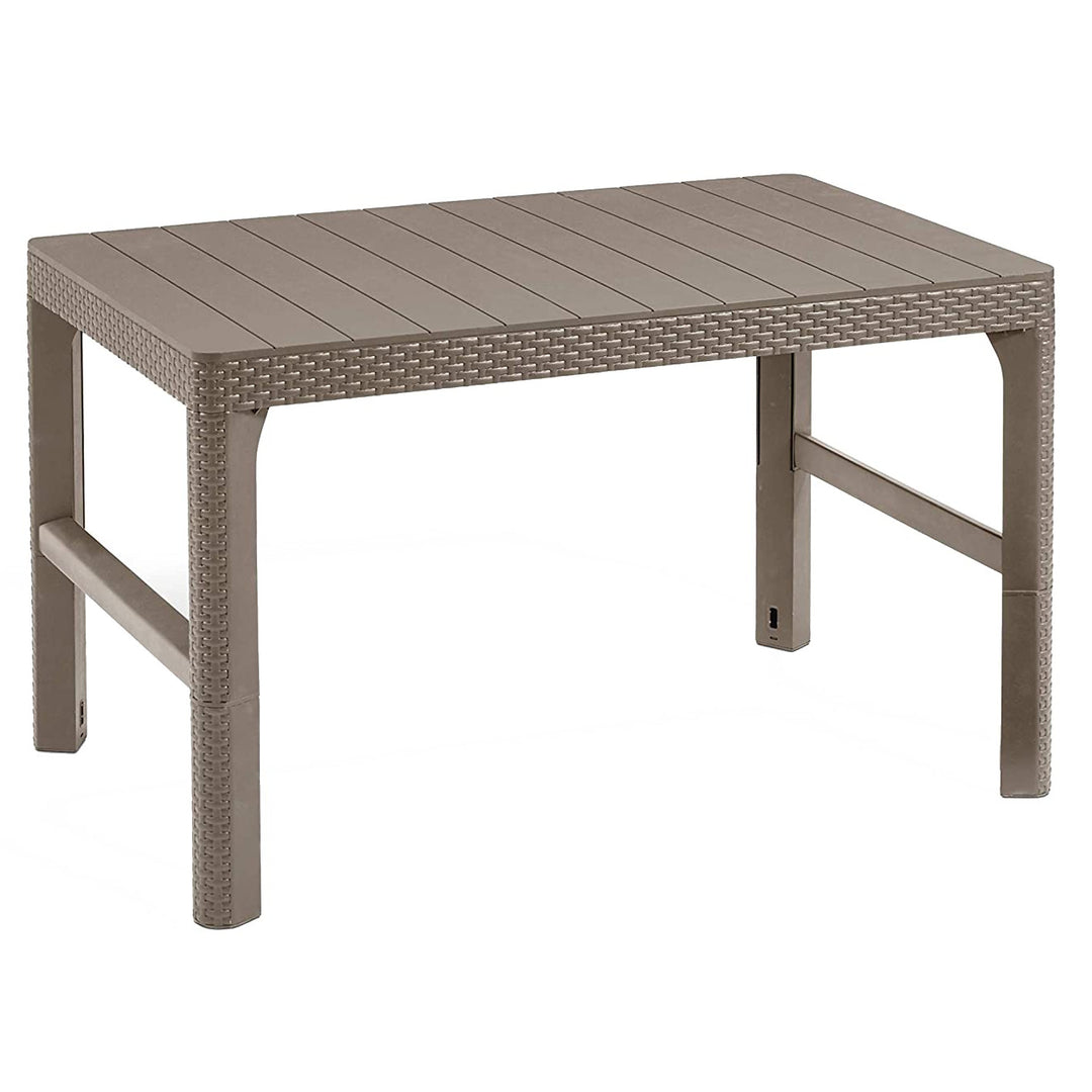 Mesa multifuncional de jardín de altura regulable resistente a los daños y a las inclemencias del tiempo Rattan Lyon de Keter