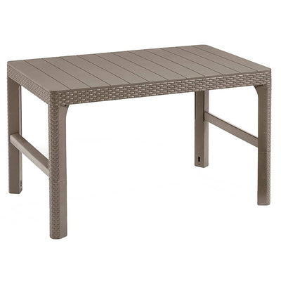 Mesa multifuncional de jardín de altura regulable resistente a los daños y a las inclemencias del tiempo Rattan Lyon de Keter