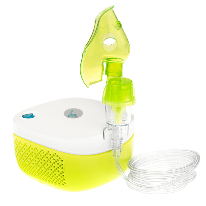 Juego de inhalador eléctrico para niños y adultos, nebulizador, máscara perfilada de inhalación para adultos y niños Omnibus Nubi BR-CN195