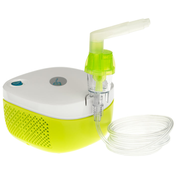Juego de inhalador eléctrico para niños y adultos, nebulizador, máscara perfilada de inhalación para adultos y niños Omnibus Nubi BR-CN195