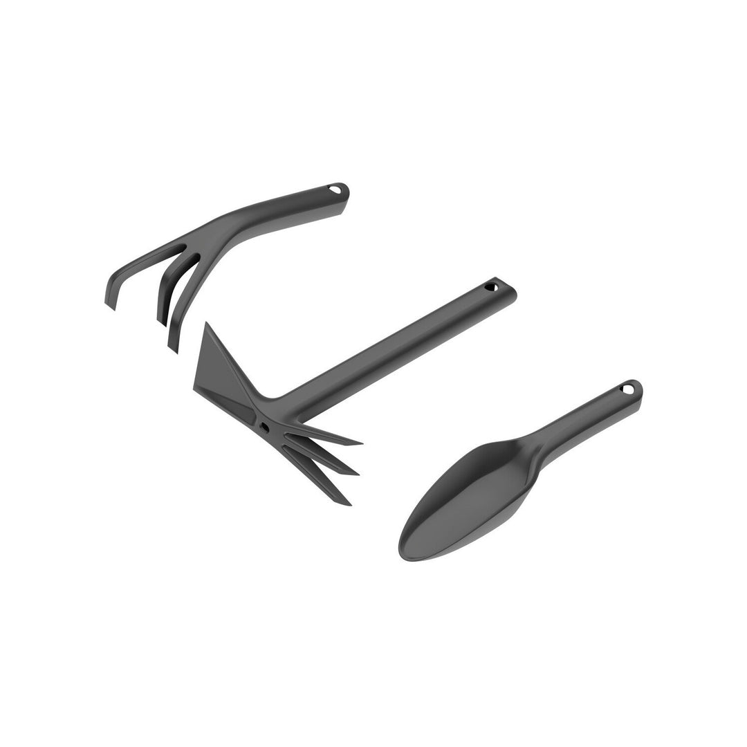 Conjunto de espátula de plantio de 3 peças, cultivador, enxada dupla Cellfast