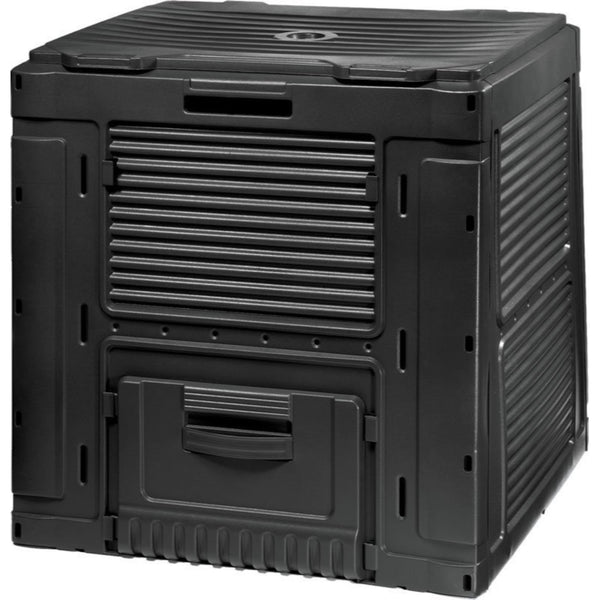 Compostador de plástico para jardín, construcción duradera, estable, plegable  470L E-COMPOSTER Keter