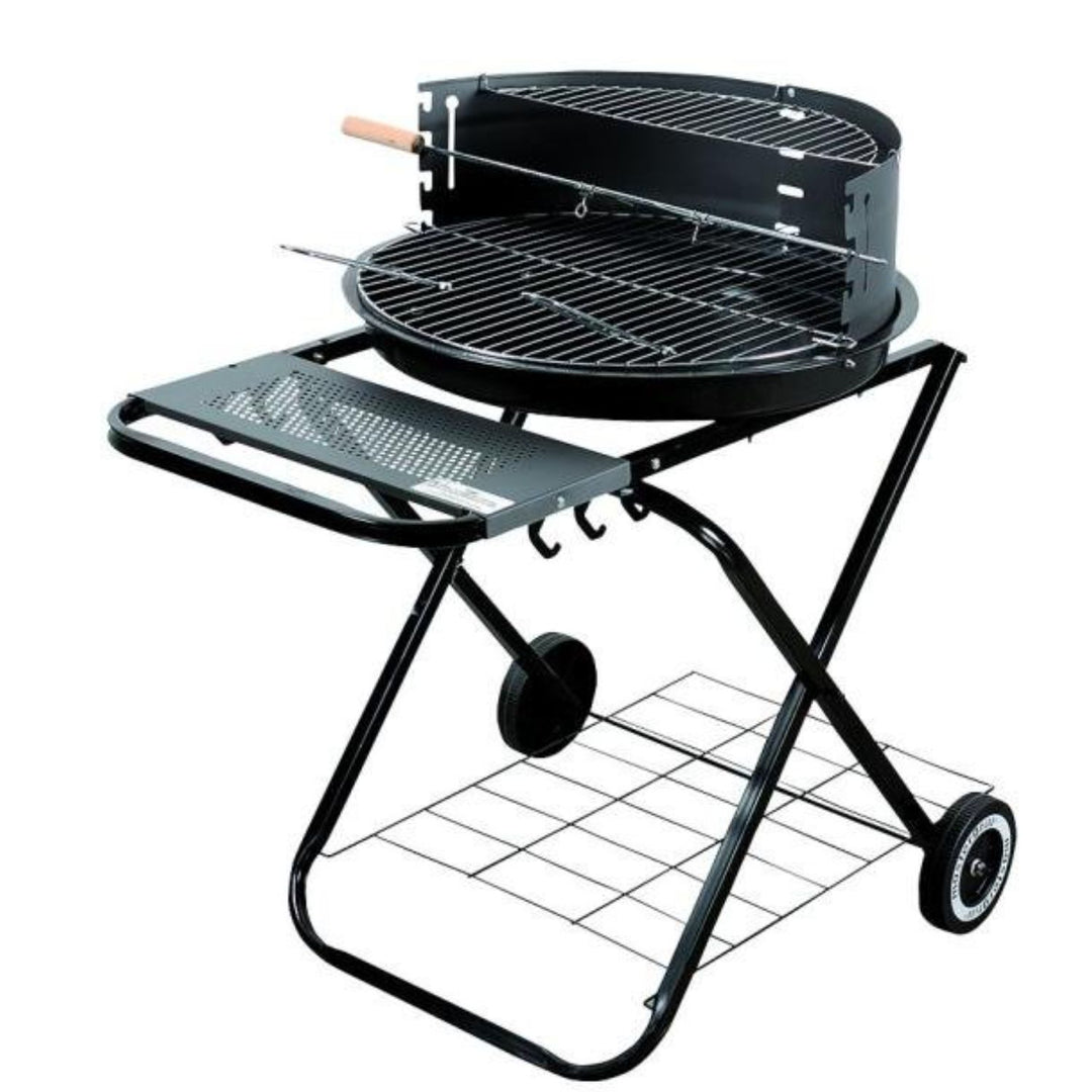 Grelhador redondo dobrável a carvão, churrasqueira de jardim com diâmetro de 54 cm Master Grill MG925