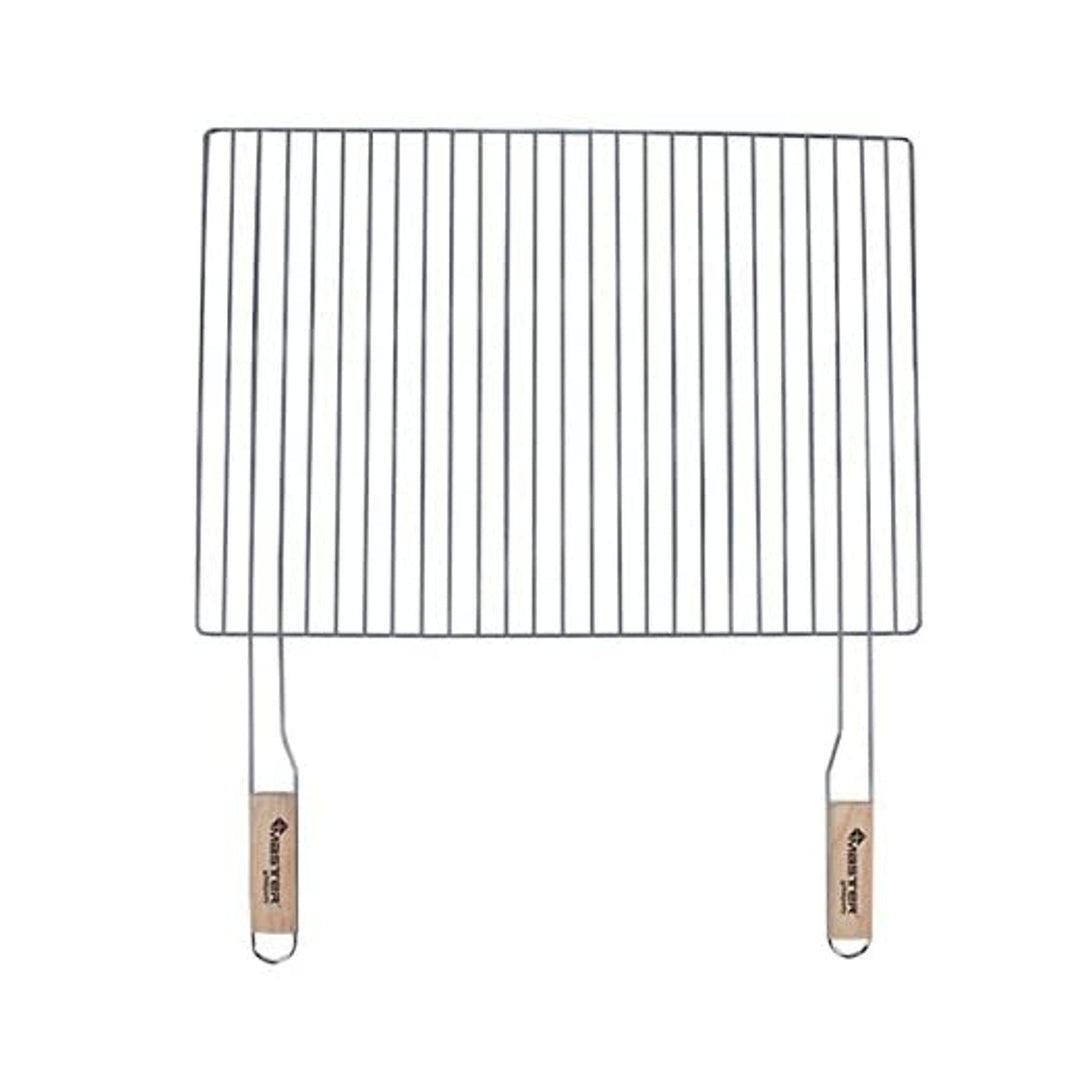 Parrilla, rejilla de cocción para barbacoa 54x38cm de acero cromado Master Grill & Party MG252