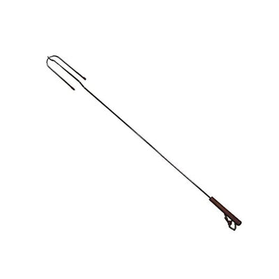 Brocheta de parrilla para fogata 100cm acero cromado brocheta parrilla cubiertos mango de madera fuego Master Grill MG279