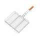 Maestro MR-1003 Parrilla de cocina para barbacoa doble, Cesta de parrilla portátil 40x30cm