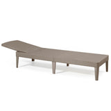 Tumbona de jardín ajustable Jaipur Sun Lounger cappuccino
